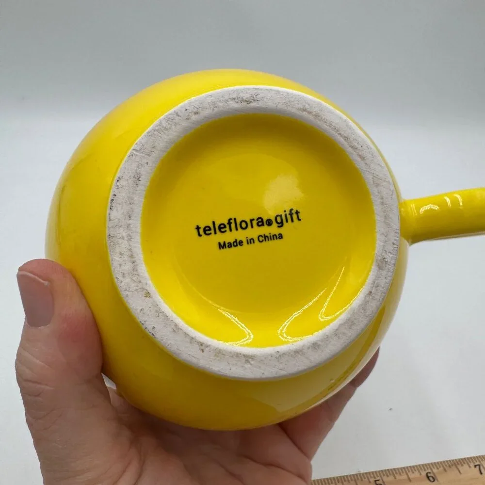 Teleflora Smile Smiley Face Mug Cup Coffee Tea Large Happy Face Vintage. 20 Oz B - Picture 4 of 8